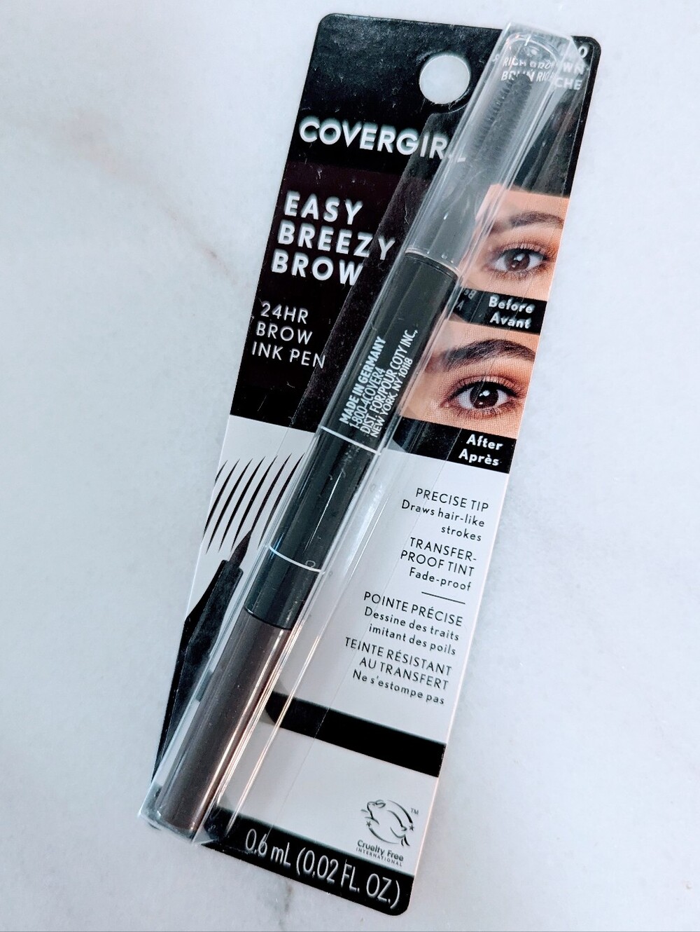 COVERGIRL Easy Breezy Brow Ink Pen - Rich Brown